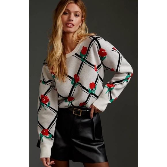 Anthropologie Sweaters - Anthropologie • Maeve Floral Sweater